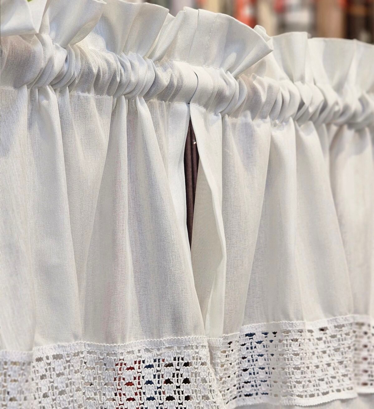 Visillo Puntilla 0.90 Blanco