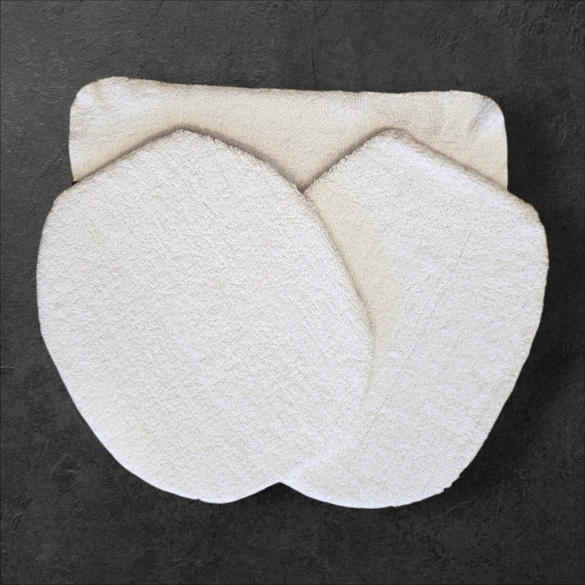 Funda Inodoro Bidet Con Alfombra Blanco