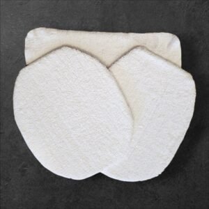 Funda Inodoro Bidet Con Alfombra Blanco