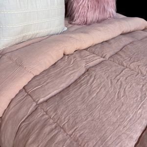 Acolchado tusor zante rosa viejo