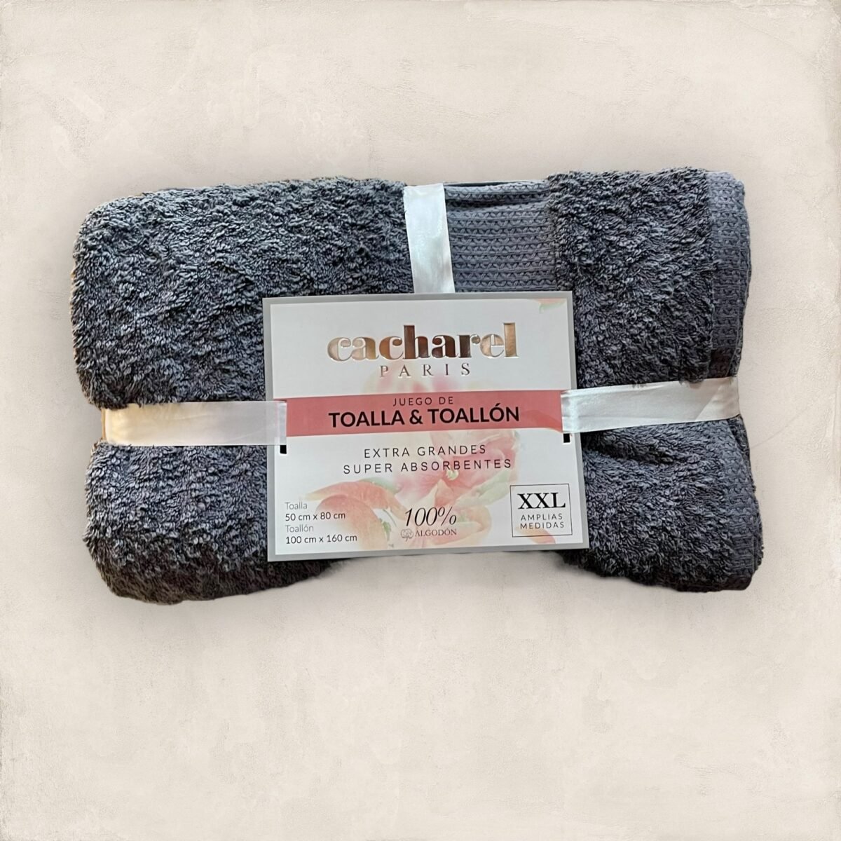 Toalla y Toallon Cacharel 600gr - Imagen 5