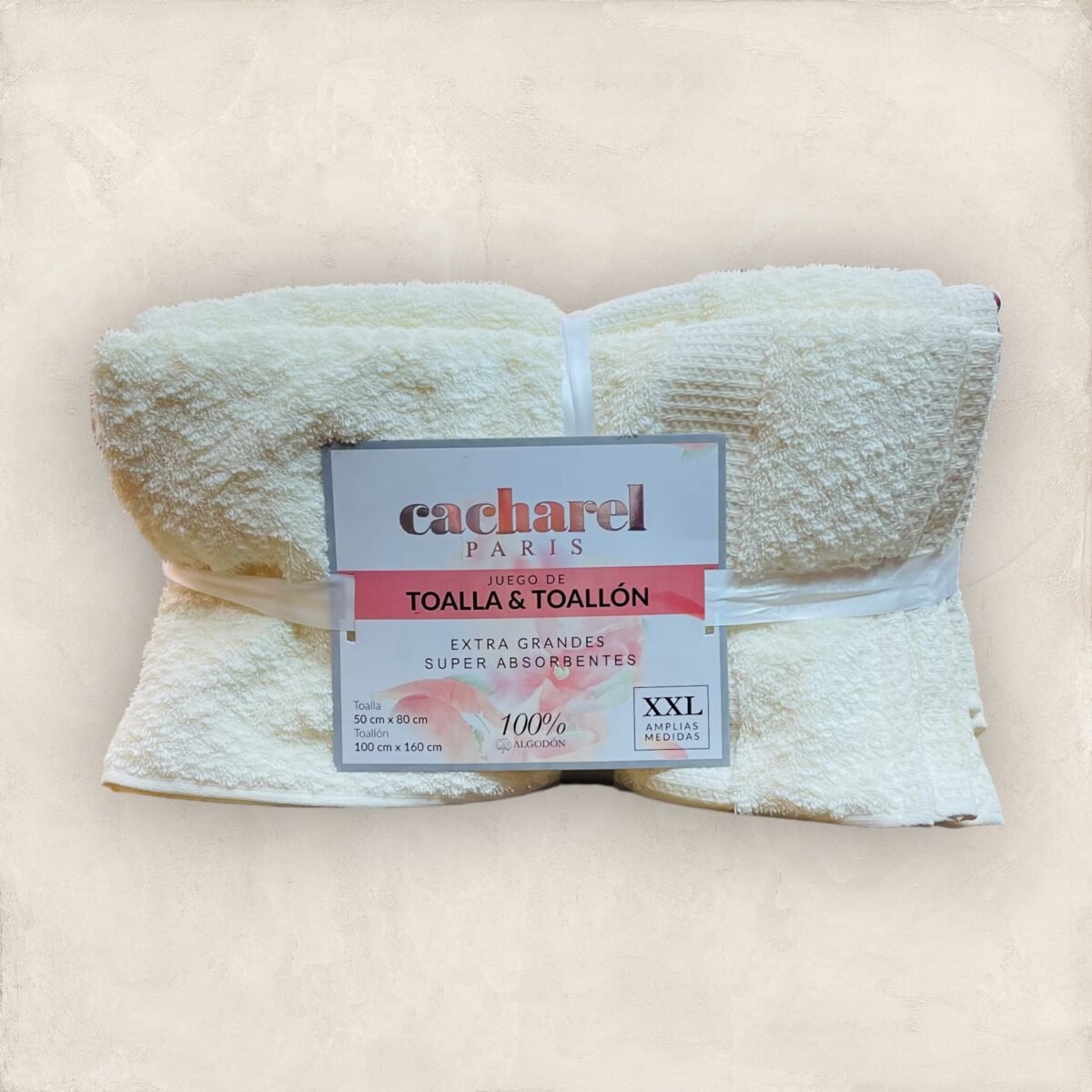 Toalla y Toallon Cacharel 600gr - Imagen 3