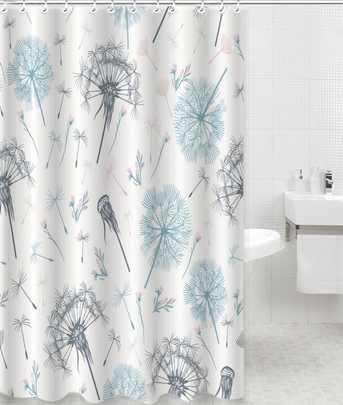 cortina de baño estampada