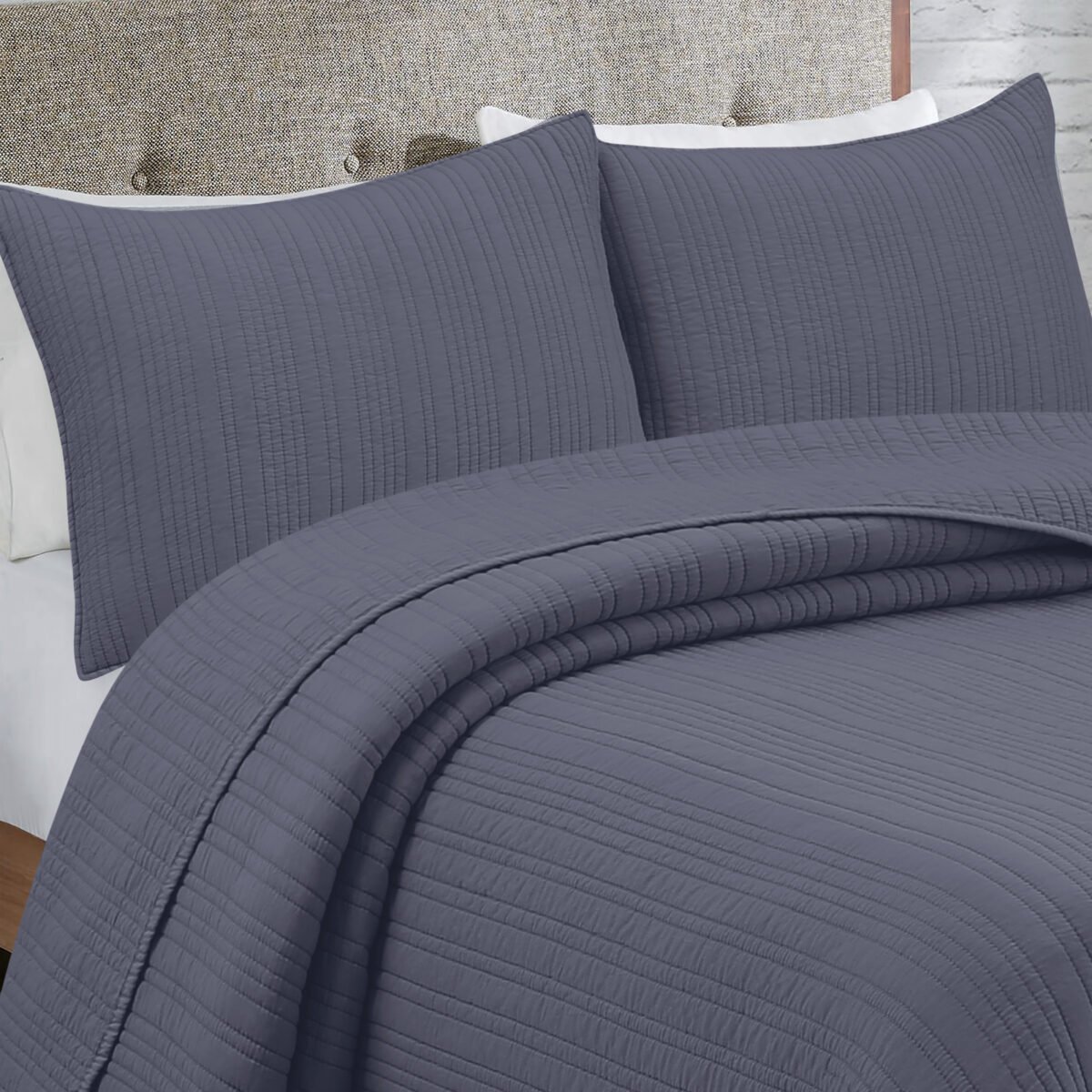 Quilt Kavanagh Petra Gris Topo