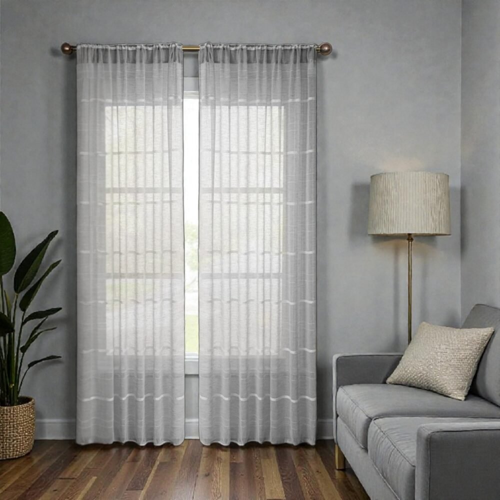 Cortina Voile De Hilo Chenille