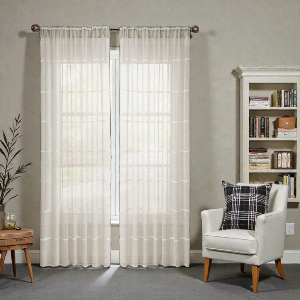 Cortina Voile De Hilo Chenille